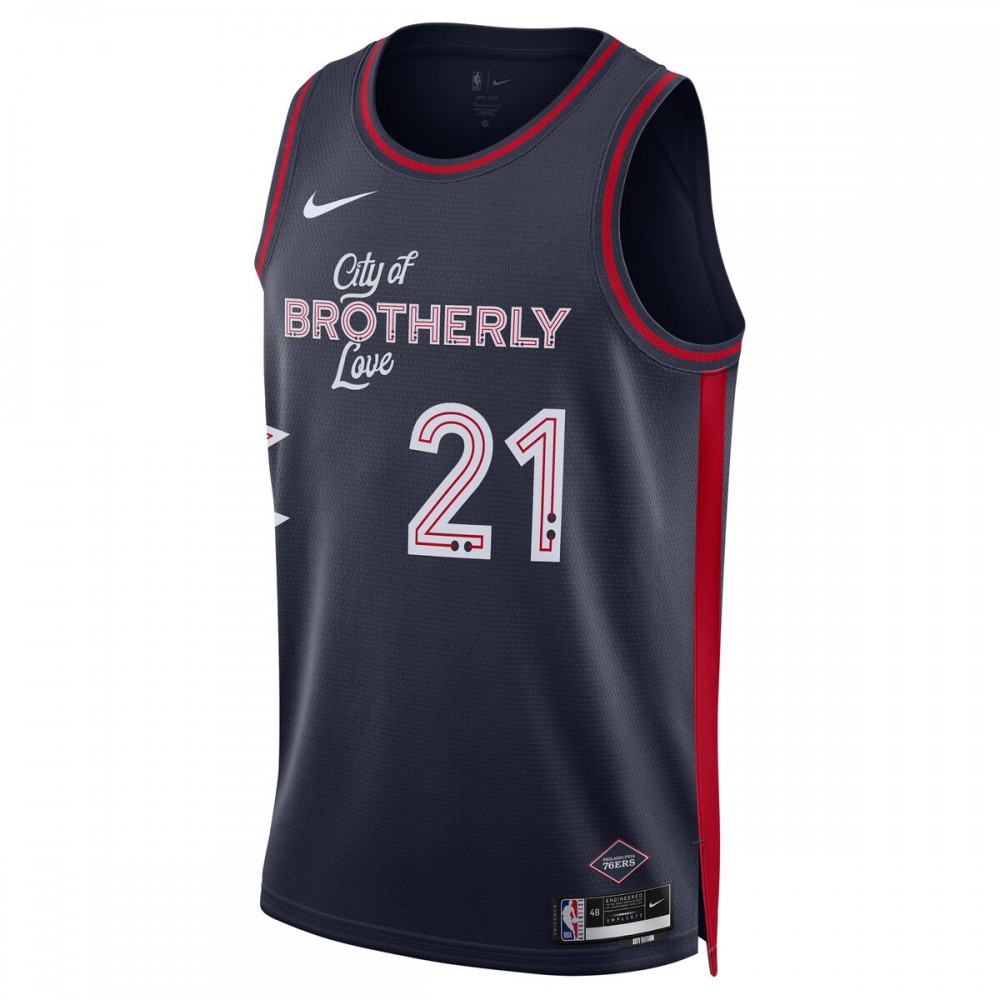 Joel Embiid Philadelphia 76ers Unisex 2023/24 Swingman Jersey - Navy - City Edition-Pro Kit Vault | Brand New 26/27 Sports Jerseys